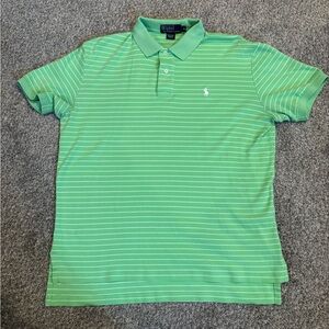 Ralph Lauren Mint Green Striped Polo